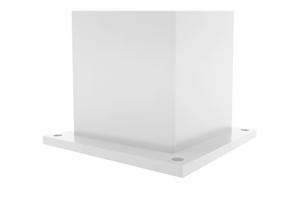 Aluminium poortpakket VOGEL 100P120 + 2 Paaltjes H.166cm Wit 11