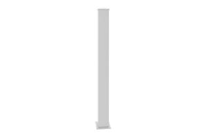Aluminium poortpakket VOGEL 100P120 + 2 Paaltjes H.166cm Wit 9