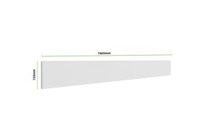 Set van 3 Schuttingen Aluminium Dicht 1,9m NIESEN H. 90cm Wit 5