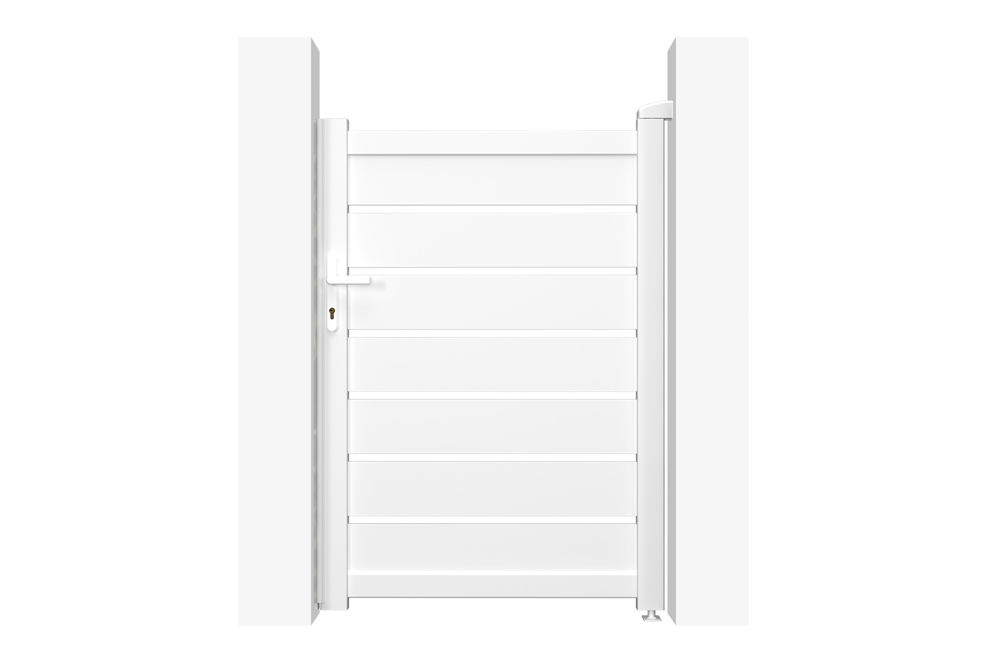 Portillon 1m VOGEL H.140cm aluminium blanc 2