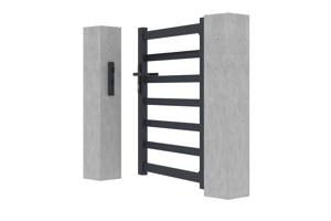 Side gate 1m ANTELAO H.110cm grey aluminium 5