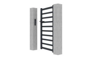 Side gate 1m ANTELAO H.160cm grey aluminium 6