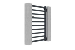 Side gate 1m ANTELAO H.160cm grey aluminium 4