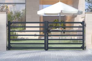 Swing gate 3m ANTELAO H.110cm grey aluminium 6