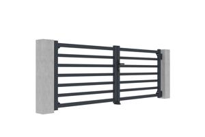 Swing gate 3m ANTELAO H.110cm grey aluminium 2