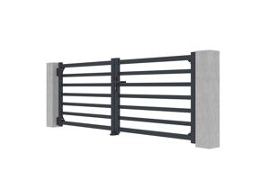 Swing gate 3m ANTELAO H.110cm grey aluminium 3