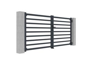 Alumínium szárnyas kapu 3m ANTELAO 300B140 GREY 4