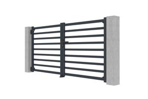 Alumínium szárnyas kapu 3m ANTELAO 300B140 GREY 5
