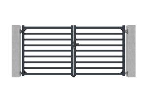 Alumīnija veramie vārti 3m ANTELAO 300B140 GREY main image