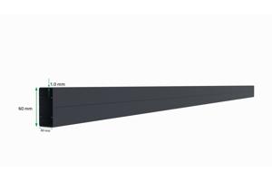 Poarta batanta aluminiu 3,5m ANTELAO 350B110 GREY 14