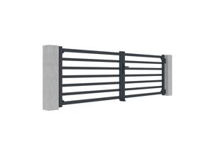 Poarta batanta aluminiu 3,5m ANTELAO 350B110 GREY 4