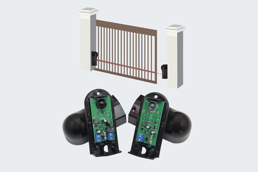Gate safety kit remote control, flashing light, photocells Casanoov