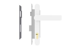 Sistema de bloqueo para puerta batiente K-LOCK blanco main image