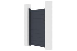 Side gate 1m SUNNY H.160cm + reversing opening kit 12