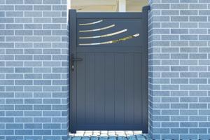 Side gate 1m HALTI H.160cm grey aluminium 6
