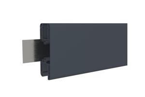 Gartentür aus aluminium 1m NEVIS H.160cm grau 6