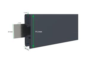 Gartentür aus aluminium 1m NEVIS H.160cm grau 7