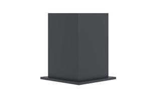 Portão de correr 3,5m EIGER Alt.140cm alumínio cinza + 2 postes 20x20cm Alt.166c 19