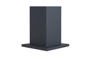Conjunto de 4 postes de alumínio EIFEL 10x10 Alt.190cm - Cinza antracite 8