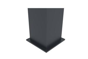 Paal EIFEL 20x20 in aluminium H.190cm - Grijs antraciet 8