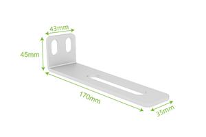 DOLOMITE SUNNY draaipoort met verstelbare breedte van 3 meter, 140 cm hoog, grijs aluminium 13