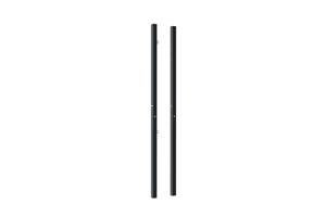 Lot de 2 poteaux en acier DARIO 06x230cm noir 6