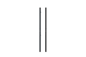 Lot de 2 poteaux en acier DARIO 06x230cm noir 7
