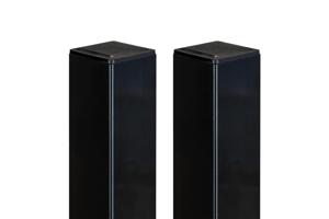 Sada 2 ocelových sloupků DARIO 06x230cm ČERNÁ main image