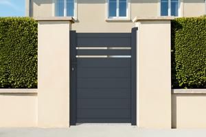 Side gate 1m CIMONE H.140cm grey aluminium main image