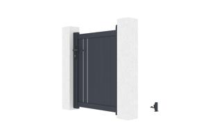 Pack křídlová brána 3x1,2m GIONA + brána GIONA V.1,2m šedá 17