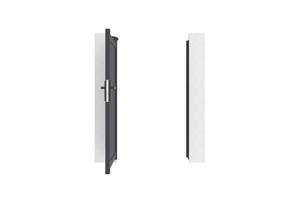 Swing gate 3,5x1,6m GIONA + side gate GIONA H.1,6m grey 23