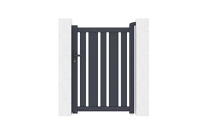Side gate 1m VEYMONT H.140cm grey aluminium main image