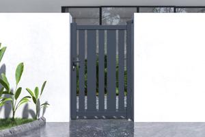 Sliding gate kit 4m VEYMONT H.160cm + side gate 1m VEYMONT H.1,6m grey 14