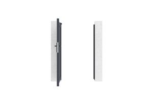 Sliding gate kit 4m VEYMONT H.160cm + side gate 1m VEYMONT H.1,6m grey 22