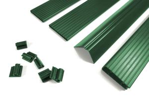 PVC fence slats for rigid panels 6m CINTO H.190cm green 8