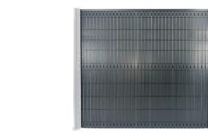 Mörkläggningslameller i styv PVC CINTO L.4m x H.190cm grå 5