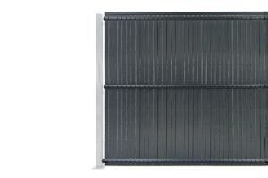 PVC fence slats for rigid panels 2m CINTO H.190cm grey 2