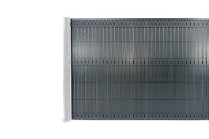 CINTO mörkläggningslameller i styv PVC, kit L,4m x H,150cm, grå 5