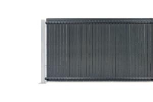 CINTO merev PVC sötétítőléc készlet, 2 m x 120 cm, szürke 2