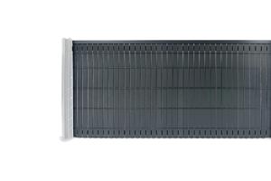 Mörkläggningslameller i PVC CINTO L.4m x H.100cm grå 4
