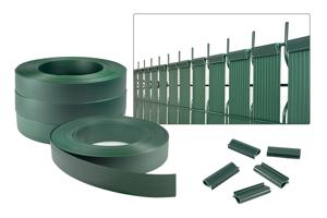 BALDO 400m x 4,6cm groene flexibele PVC verduisteringslamellenset main image