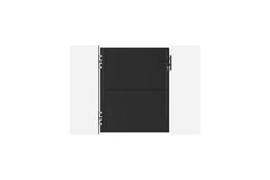 Portillon acier 1m NALI H.120cm noir mat 3