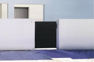 Tērauda vārti 1M NALI H.120cm Matēti melni main image