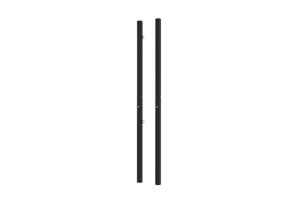 Set med 2 DARIO järnstolpar, 6x6cm, H.230cm, mattsvart 5
