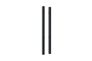 Set of 2 DARIO iron posts, 8x8cm, H.190cm, matte black 6