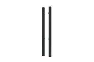 Set of 2 DARIO iron posts, 8x8cm, H.190cm, matte black 5