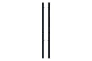 3,5M NALI stål svingport H.200cm + 2 stålstolper 14