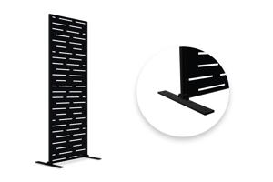 Set mit 3 Dekorplatten ARLBERG Schwarz H.160cm Vollmuster 2