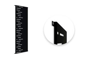 Set of 3 decorative panels ARLBERG black H.160cm patterns on the left 5