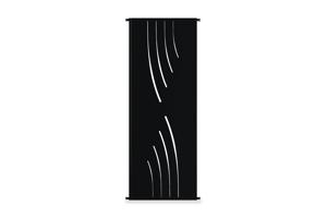 Set of 2 decorative panels VELETA black H.160cm full pattern 4